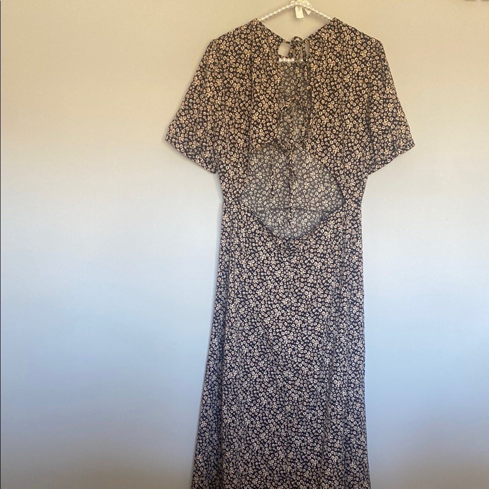 NWOT Floral Black Dress